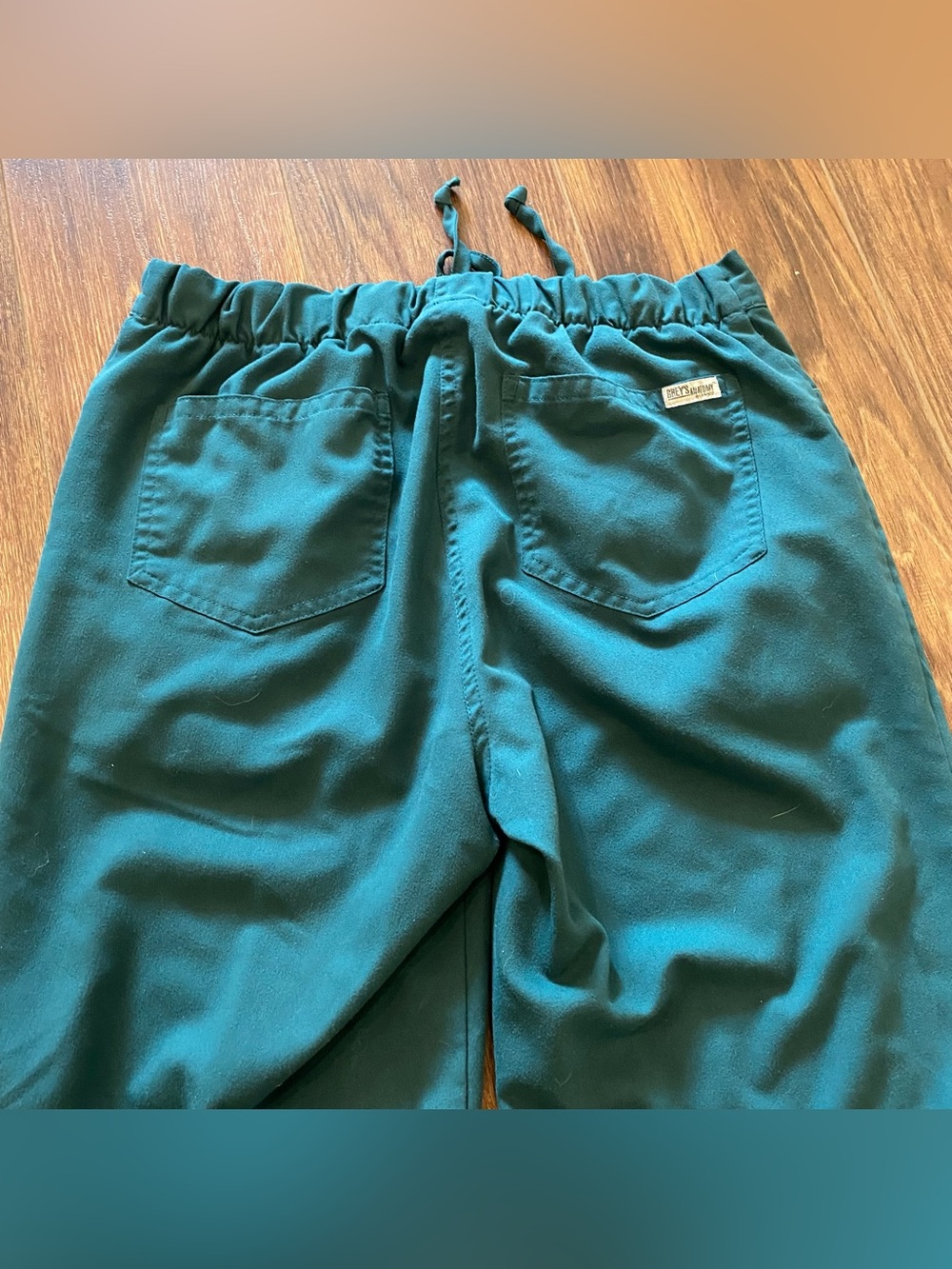 X2 Greys Anatomy scrub pants black green - Picture 4 of 15